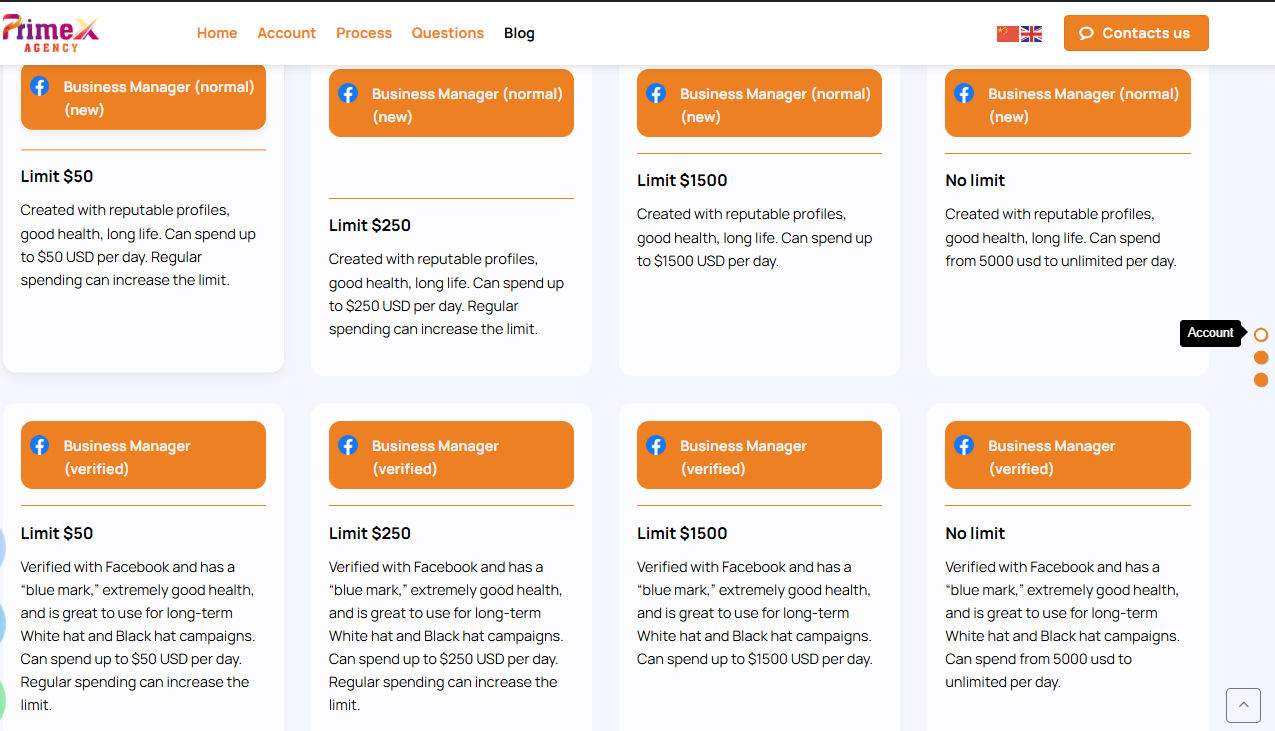 Benefits of Renting Ad Accounts from PrimeX Agency