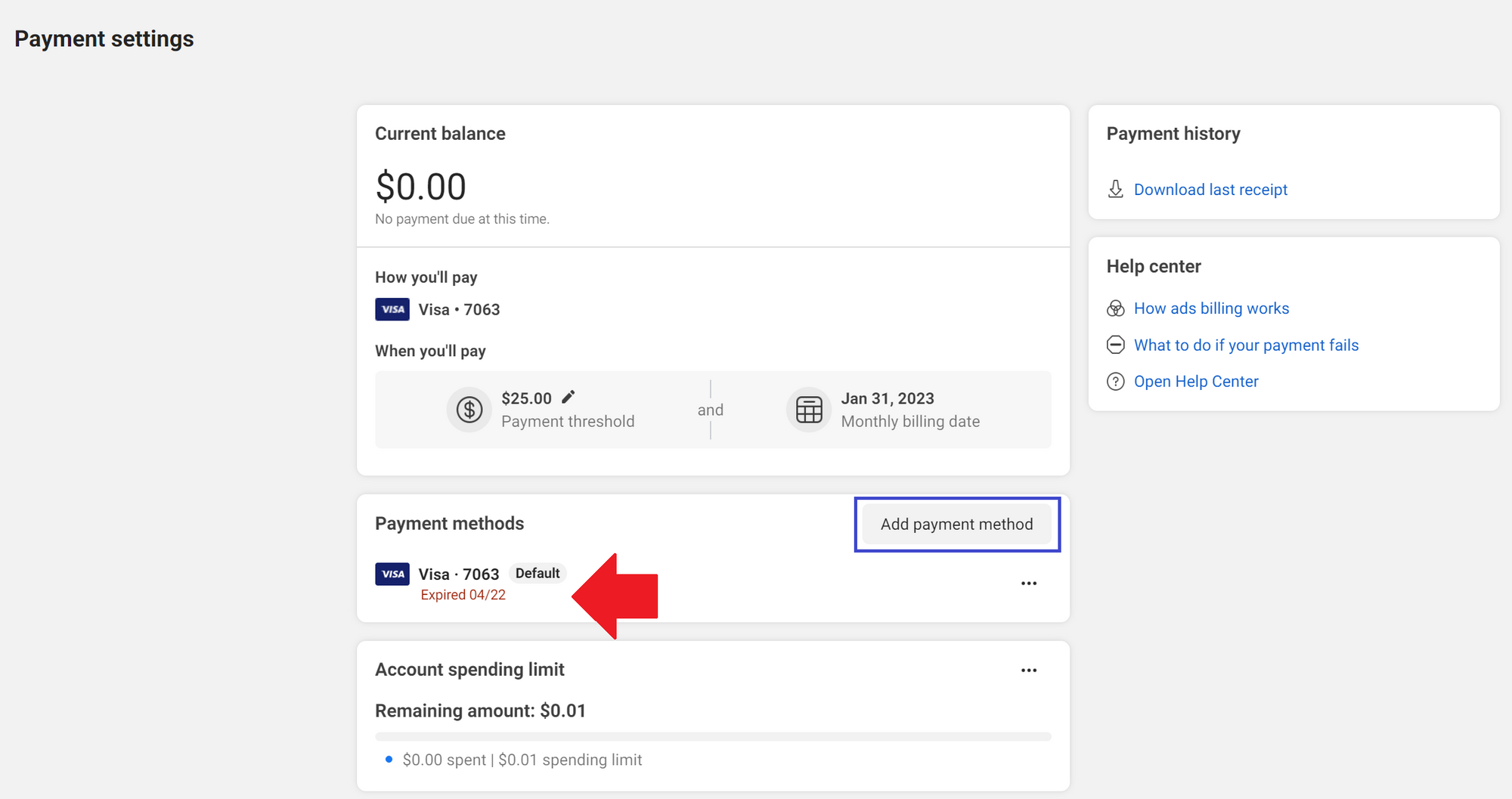 Unable to Add VISA Card Unable to Add VISA Card